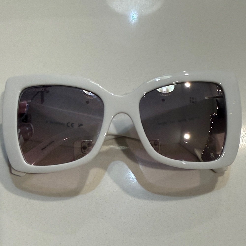 Swarovski White Square Sunglasses